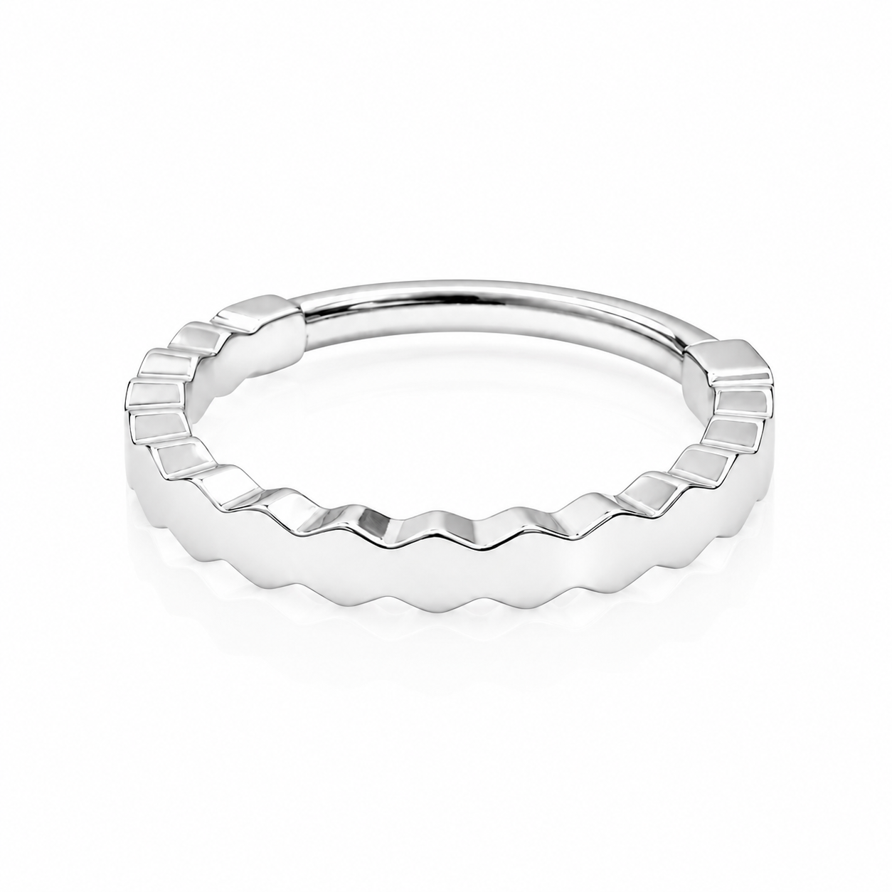 Calista - Titanium Clicker Ring F136 - Gold Finish - 1.2*8mm