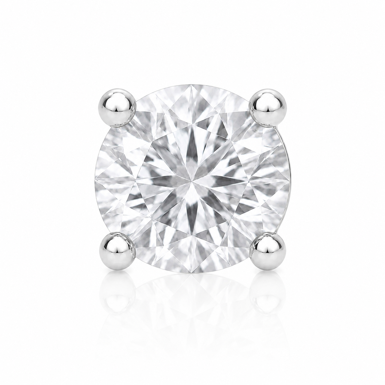 Cosima - Labret Filetage Interne - Finition Argent - M0.9(16G)-2mm - Zircon Blanc