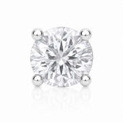 Cosima - Labret Filetage Interne - Finition Argent - M0.9(16G)-2mm - Zircon Blanc