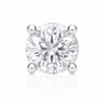 Cosima - Labret Filetage Interne - Finition Argent - M0.9(16G)-2mm - Zircon Blanc