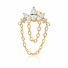 Lucie - Labret Filetage Interne - Finition Or - M0.9(16G)