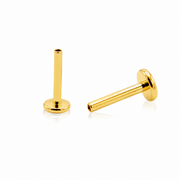 Esther - Labret Titane F136 Threaded Base Bar - Finition Or - 1.2*10+4mm - unité