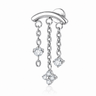 Laurie - Labret Filetage Interne - Titane - Finition Argent