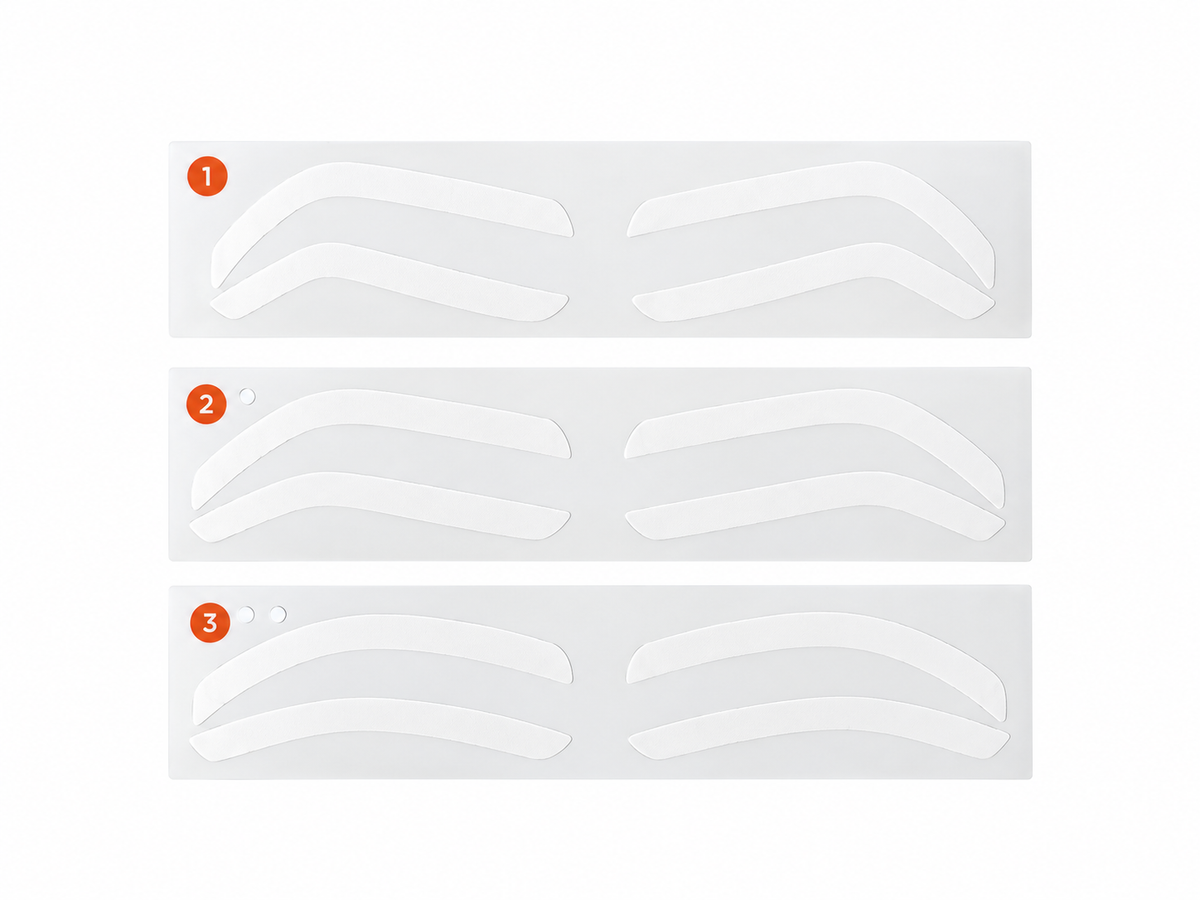 Airbrush Eyebrow Stickers -12pc