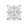 Alyssa - Labret Filetage Interne - Finition Argent - 1.2*8mm - Zircon Blanc