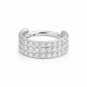 Ambre - Anneau Clicker Titane F136 - Finition Argent - 1.2*8mm - Zircon blanc