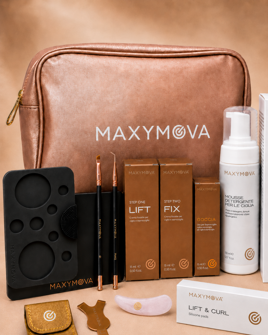 Kit Black Maxymova  - Trousse complète Réhaussement de cils & Brow lift