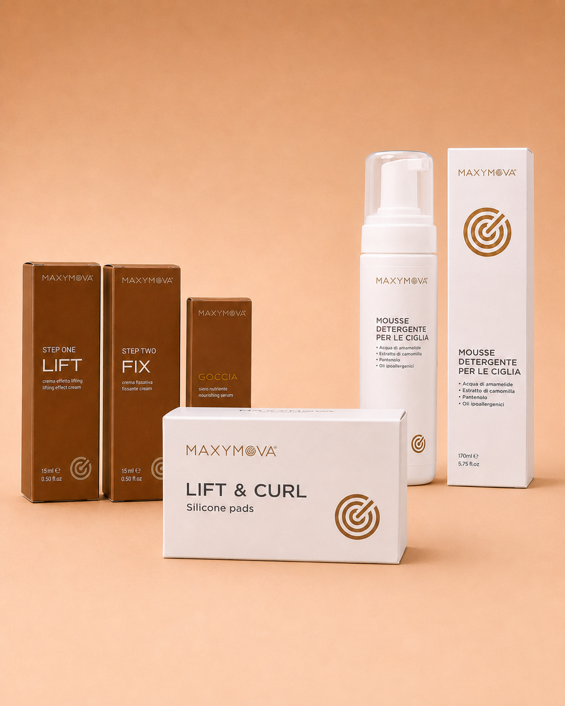 Kit Black Maxymova  - Trousse complète Réhaussement de cils & Brow lift