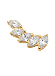 Lou - Labret Filetage Interne - Finition Or - M0.9(16G)