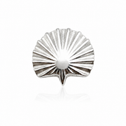 Coquillage - Labret Filetage Interne - Finition Argent -  0.9 * 8 mm