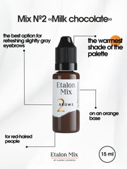 N° 2 Milk choсolate - Pigment pour maquillage permanent sourcils - 15 ml