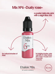 N° 6 Dusty rose - Pigment pour maquillage permanent lèvres - 15 ml