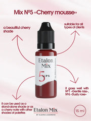 N° 5 Cherry mousse - Pigment pour maquillage permanent lèvres - 15 ml