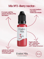 N° 3 Berry nectar - Pigment pour maquillage permanent lèvres - 15 ml