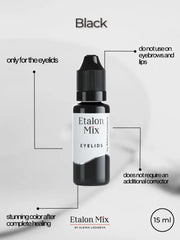 Mix Black - Pigment pour maquillage permanent paupières - 15 ml