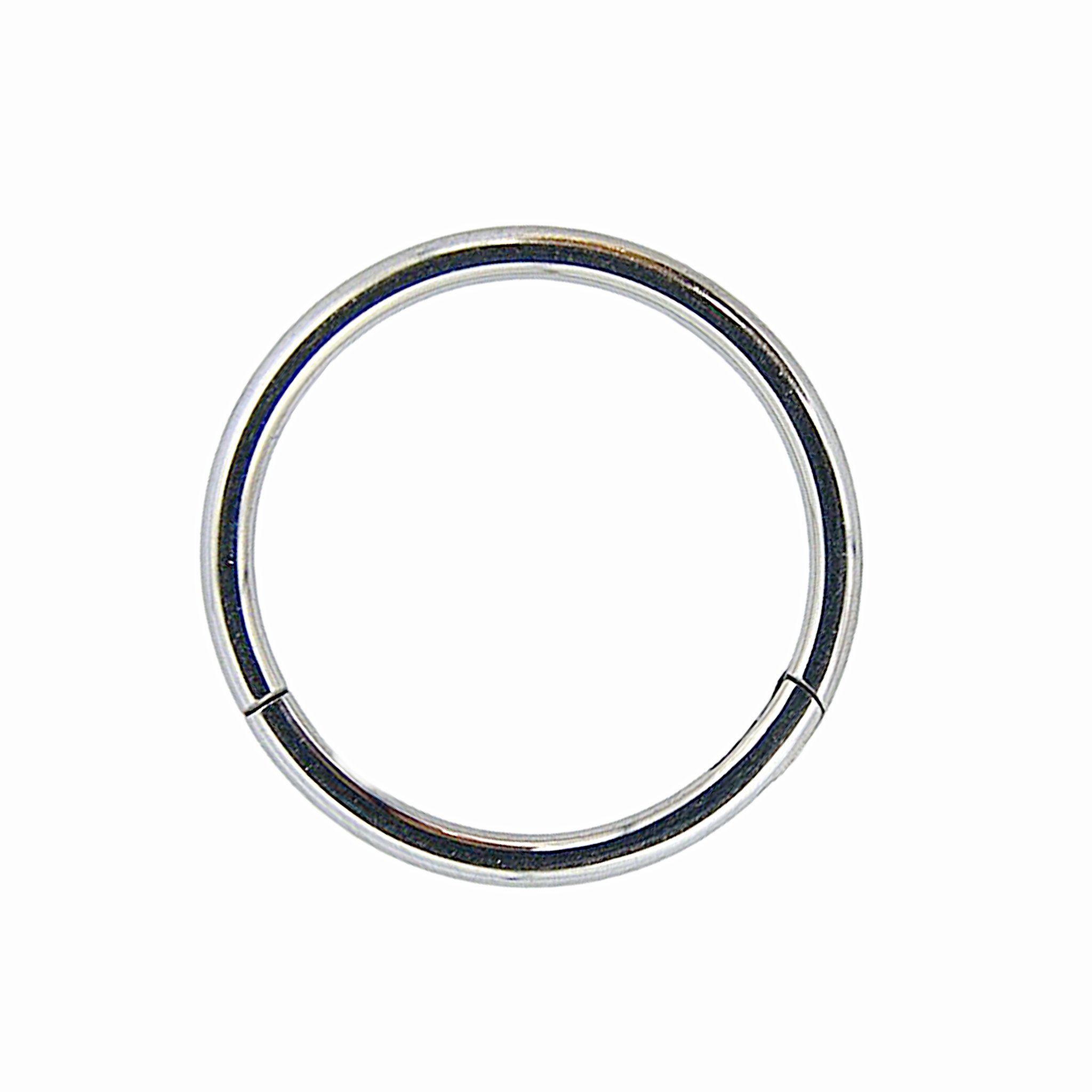 Agate - Titanium Clicker Ring F136 - Silver Finish - 0.8*10mm