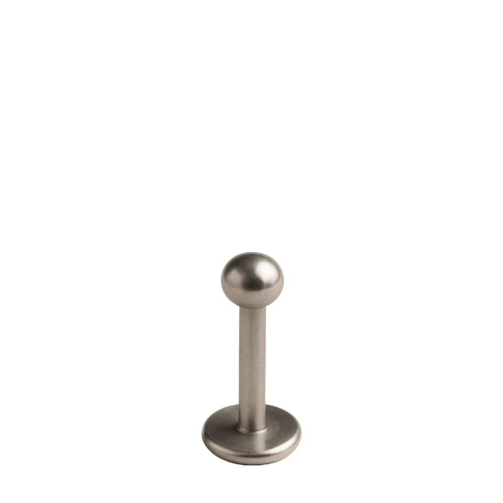 Ines - Labret Filetage Externe - Finition Argent - 1.2*8*3mm
