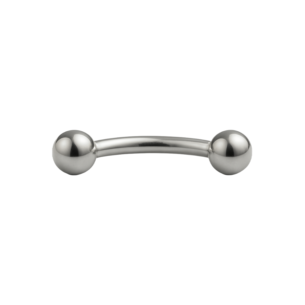 Ivy - Banane Filetage Externe - Finition Argent - 1.2*11*3mm