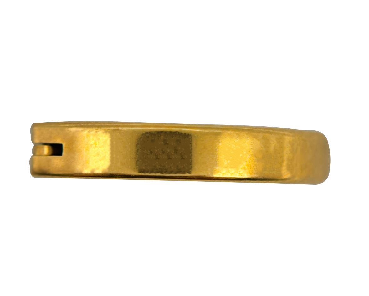 Saskia - Nombril Oval Bumpy - Finition Or - 1.6*10mm
