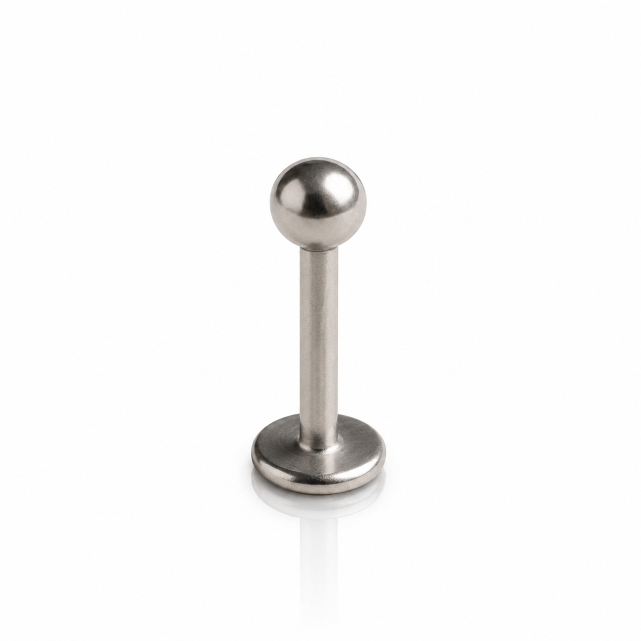 Ines - Labret Filetage Externe - Finition Argent - 1.2*10*3mm- unité