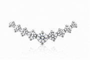 Elodie - Labret Filetage Interne - Finition Argent- 1.2*8 - Zircon Blanc