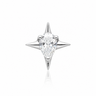 Luna - Titanium Labret F136 - Gold Finish - White Zircon
