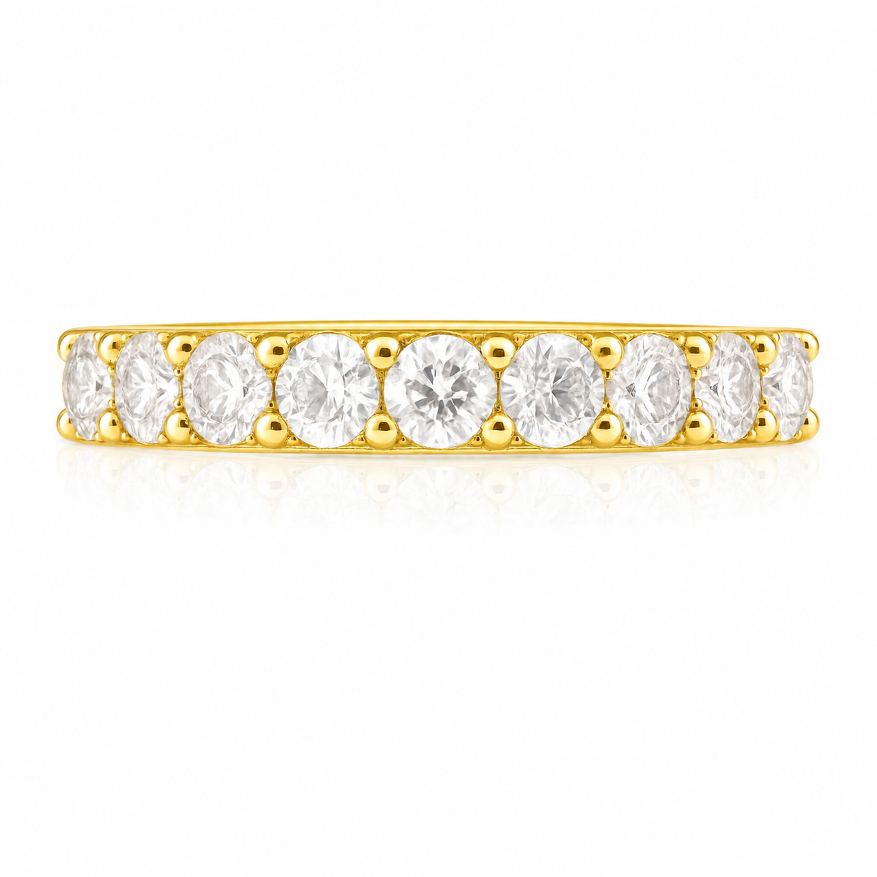 Iliana - Anneau Clicker - Finition Or - 1.2*12mm - Zircon Blanc