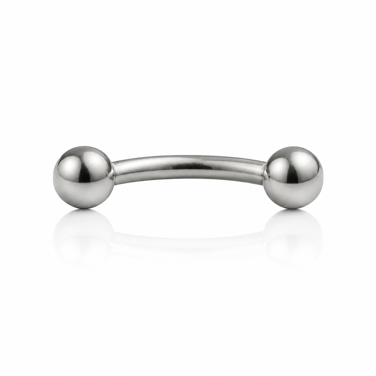 Ivy - Banane Filetage Externe - Finition Argent - 1.2*11*3mm