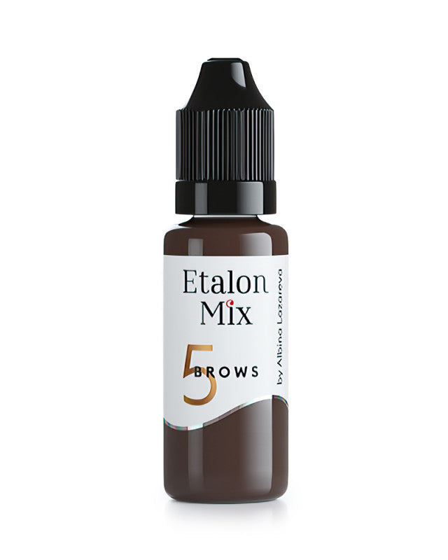 N°5 Dark chocolate - Pigment pour maquillage permanent sourcils - 15 ml