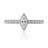 Evangeline - Anneau Clicker - Finition Sylver - 1.2*10 mm - Zircon Blanc