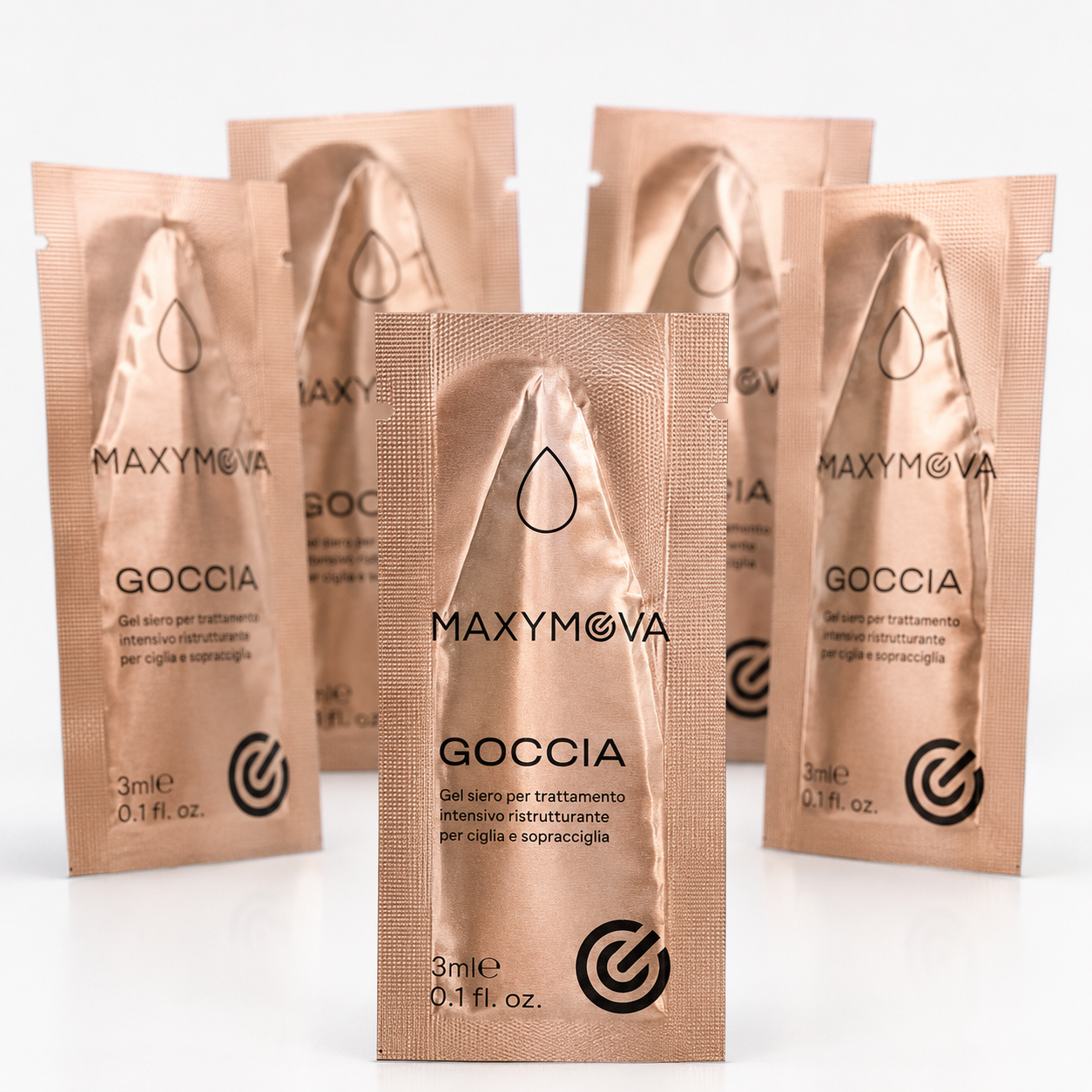 SACHETS SÉRUM GOCCIA  RESTRUCTURANT À LA KÉRATINE POUR REHAUSSEMENT - 3 ML X 5